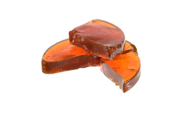 rosin isolated on white background