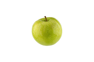 Green apple isolated on white background.