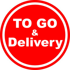 Information Sign, Take Out and delivery . Graphic vector used for web, print, banner, flye