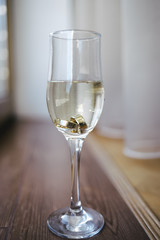 two glasses of champagne