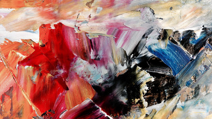 Colorful abstract background wallpaper. Modern motif visual art.  Mixtures of oil paint. Trendy...