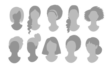 Female anonymous profile pictures avatars