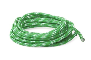 Piece of rope on white background