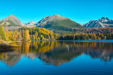 High Tatras mountains - national park and Strbske pleso (Strbske lake), Slovakia