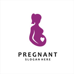 Pregnancy Logo Design Vector Template, pregnant  Idea logo design inspiration