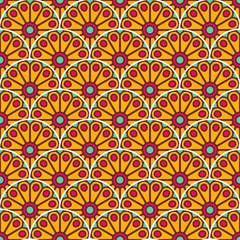 Vintage floral seamless pattern