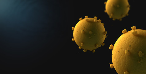 virus jaune microscopique