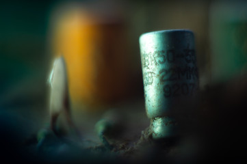 abstract technology background with lots of light spots