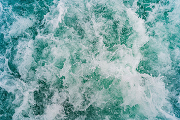 Fototapeta na wymiar Seething atlantic sea water with foam, jet, stream Cape Cod