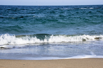 waves on the beach