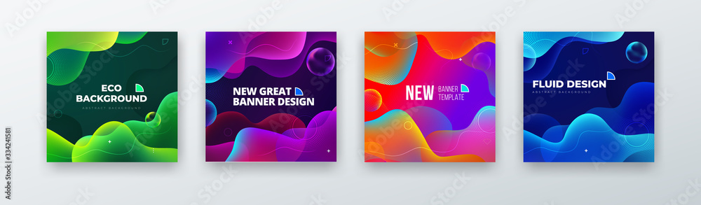 Canvas Prints liquid color background design. fluid gradient abstract shapes composition. futuristic design backgr