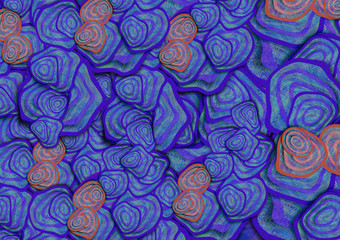 Blue motion abstract background. Blue texture background, Blue wallpaper, Various blue shapes background for design