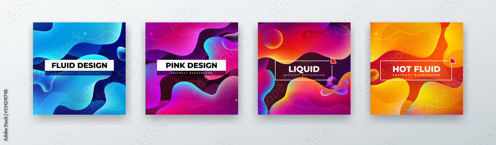 Canvas Prints liquid color background design. fluid gradient abstract shapes composition. futuristic design backgr