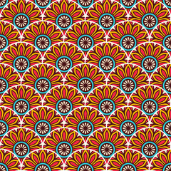 Vintage floral seamless pattern