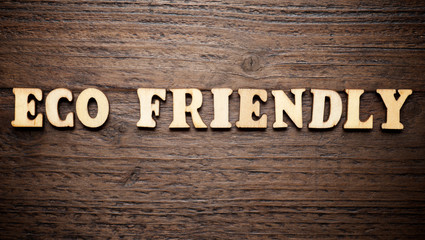 Naklejka premium Eco friendly text