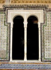 Seville, Spain, Casa de Pilatos, Courtyard Detail