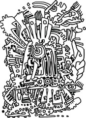 abstract author's pattern, vector file