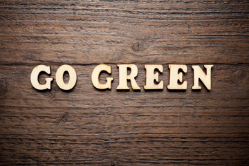 Go green text