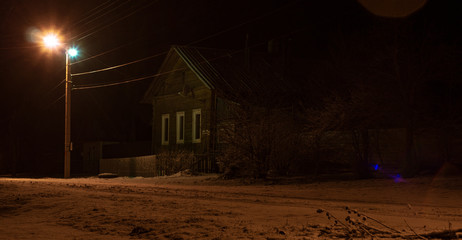 house in the night