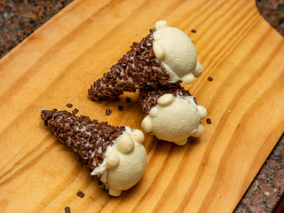 Truffled, stuffed, dulce de leche, chocolate, brigadeiro, coconut cones