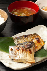 鯖の塩焼き定食