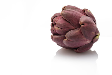 Artischocke violett Nahaufnahme