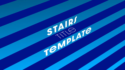 Staggered Stairs Title