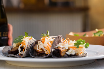 Carne asada tacos street food.