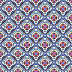 Vintage floral seamless pattern