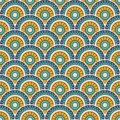 Vintage floral seamless pattern