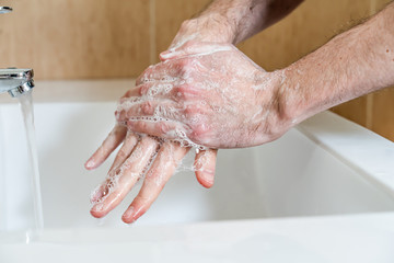 Fototapeta premium washing hands