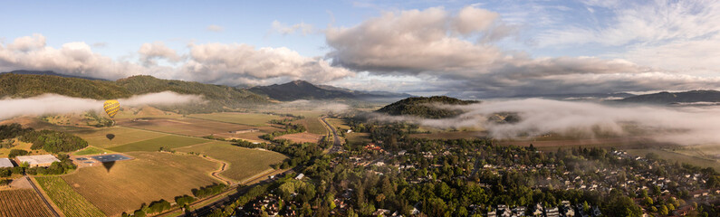 Napa Valley Hot Air Balloons View