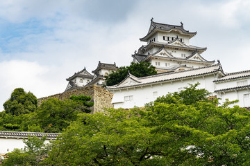 Himeji Castle or White Heron Castle (Shirasagijo) is considered as Japan's most spectacular castle for its well preserved complex castle grounds