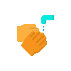 Washing hand water drop Icon, Logo, Vector