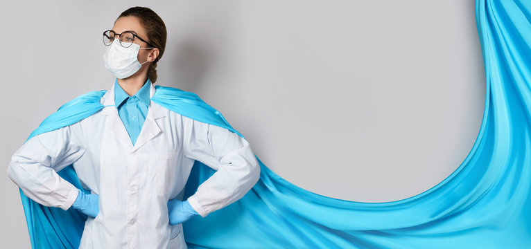 Brave female superhero doctor will helping us in battle against the virus