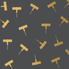 golden corkscrew pattern- vector illustration