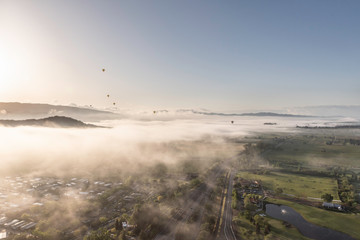 Obraz premium Napa Valley Hot Air Balloon Viewpoints