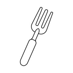 Isolated object of pitchfork and fork logo. Web element of pitchfork and agricultural stock vector illustration.