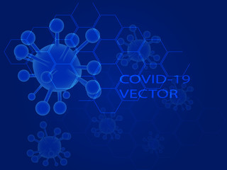 covid-19 in micro cell concept background