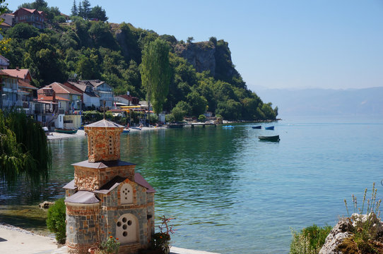 Miniature Orthodox church of Sveti Jovan in Trpejca, Macedonia.