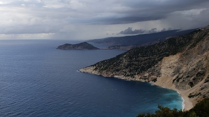 Fototapeta na wymiar cruise travel and beach tourism in Greece