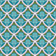 Vintage floral seamless pattern