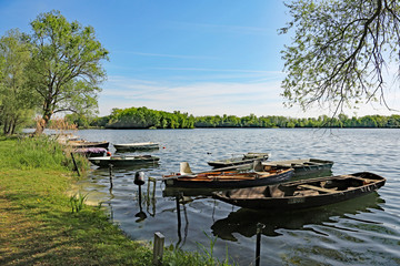 Boote am Knielinger See