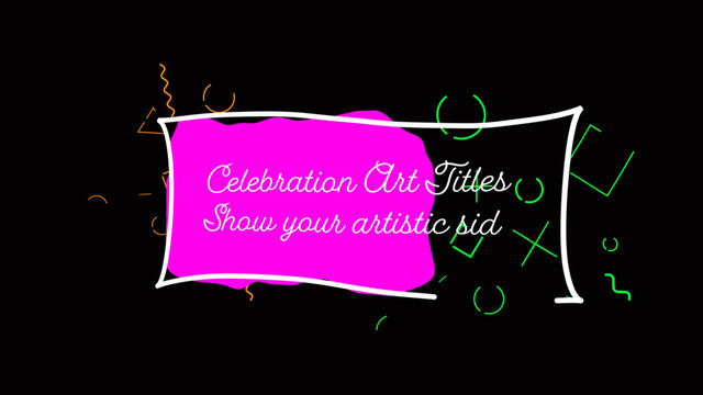 Artistic Jitter Title Overlay