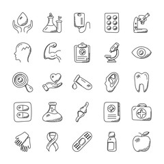  Medical and Health Icons Set  