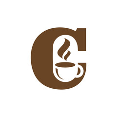 Letter C Coffee Shop and Cafe Restaurant Logo Vector Design