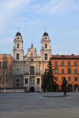 Fototapeta na wymiar Minsk, Belarus - 09.04.2019: Archcathedral cathedral Holy Name of the blessed virgin Mary