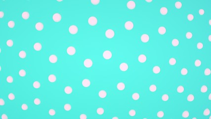3d illustration, 3d rendering, white pink circle pattern texture isolated on blue background