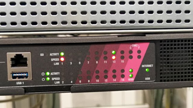 Gesicherte Internet Switch Firewall in einem Rechenzentrum