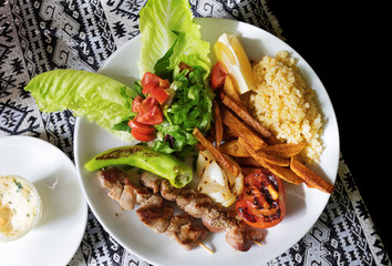 Traditional Turkish lunch